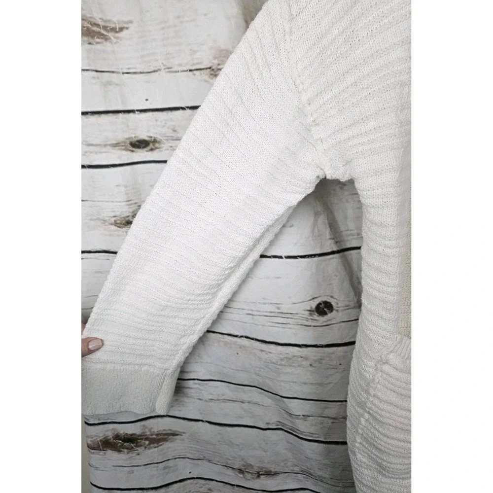 FP Beach Free People Day Dreaming Button Up Sweater Cardigan XL White Cream
